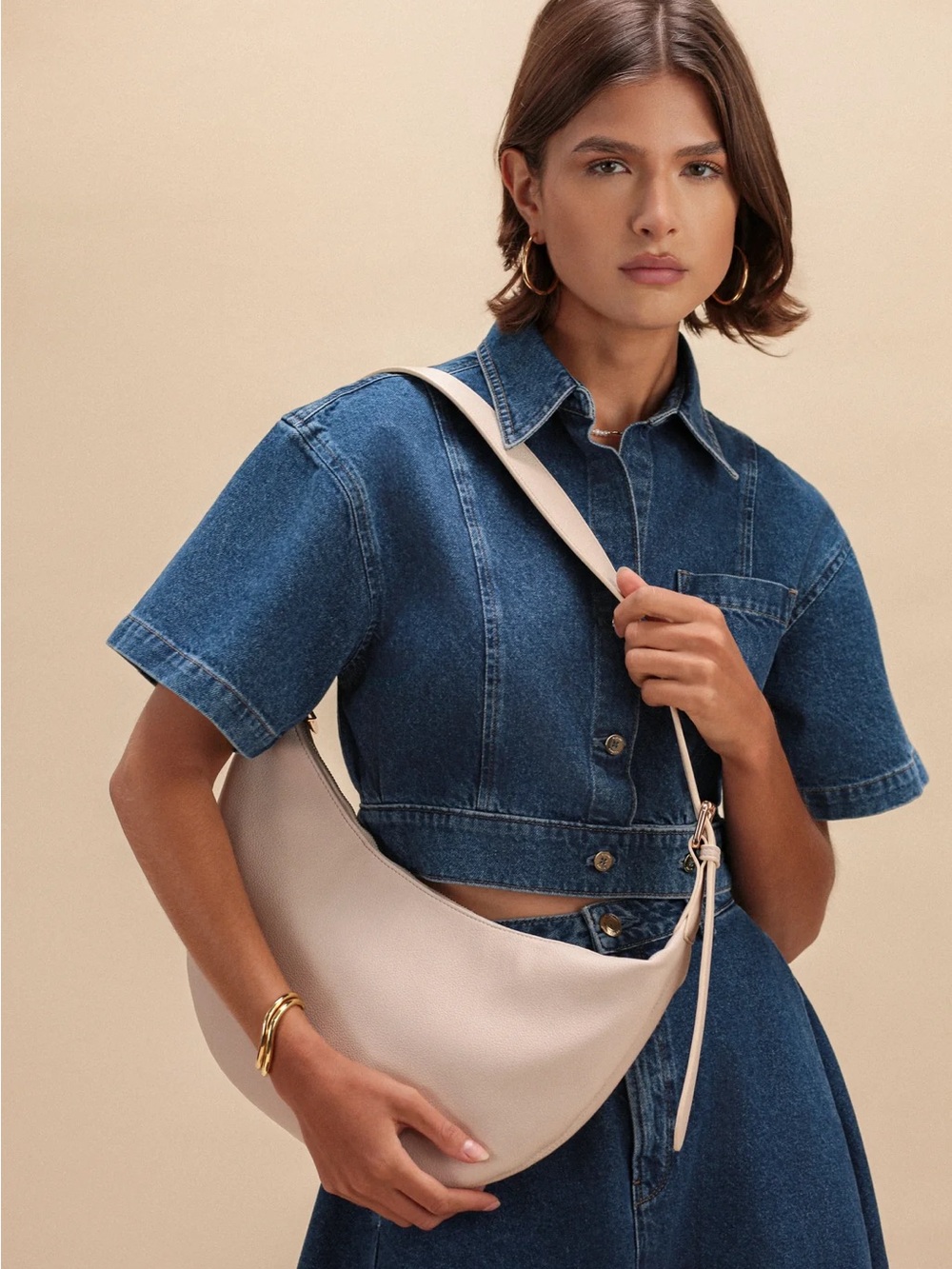 Slouchy Leather Crossbody Bag